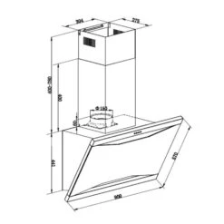 Masur Dunstabzugshaube Umluftset Tafelfront 650 M³/h Edelstahl -Küchengeräte 60002316 yy 0009 logo