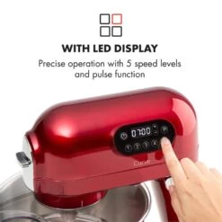 Curve Plus Küchenmaschinen-Set | 5l | 4-in-1 Fleischwolf | Rot -Küchengeräte 60002329 yy 0005 logo Klarstein Curve Plus Kuechenmaschinen Set rot