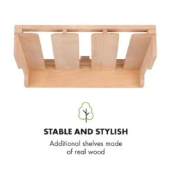 Barossa 77 Duo Weinkühlschrank-Set 2 Zonen 191L/77Fl. Weinglasregal -Küchengeräte 60002418 yy 0011 logo Klarstein Barossa 77D Weinglas Regal