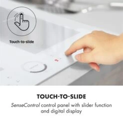 Gusteau Delicatessa Einbau-Ofen-Set Induktion 7000W 64Ltr Weiß Edelstahl 22 Gusteau Delicatessa Einbau-Ofen-Set Induktion 7000W 64Ltr Weiß Edelstahl -Küchengeräte 60002590 yy 0010 logo Klarstein Delicatessa 60 Induktionskochfeld weiss