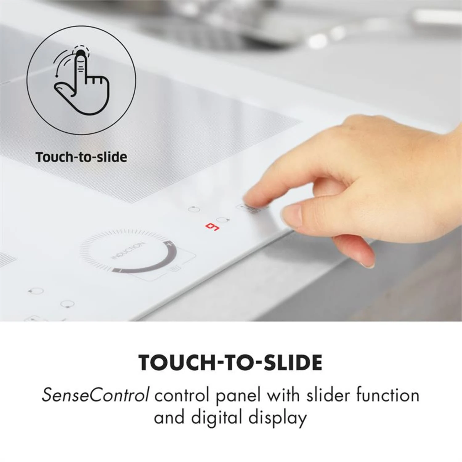 Gusteau Delicatessa Einbau-Ofen-Set Induktion 7000W 64Ltr Weiß Edelstahl 10 Gusteau Delicatessa Einbau-Ofen-Set Induktion 7000W 64Ltr Weiß Edelstahl – Bild 10