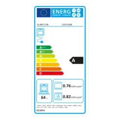 Gusteau Ignito Einbau-Ofen-Set Elektro / Gas 64Ltr Schwarz Edelstahl 23 Gusteau Ignito Einbau-Ofen-Set Elektro / Gas 64Ltr Schwarz Edelstahl -Küchengeräte 60002595 energy label