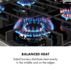 Gusteau Ignito Einbau-Ofen-Set Elektro / Gas 64Ltr Schwarz Edelstahl 18 Gusteau Ignito Einbau-Ofen-Set Elektro / Gas 64Ltr Schwarz Edelstahl -Küchengeräte 60002595 yy 0008 logo Klarstein Ignito 4 Zonen Gaskochfeld schwarz