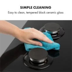 Gusteau Ignito Einbau-Ofen-Set Elektro / Gas 64Ltr Schwarz Edelstahl 20 Gusteau Ignito Einbau-Ofen-Set Elektro / Gas 64Ltr Schwarz Edelstahl -Küchengeräte 60002595 yy 0010 logo Klarstein Ignito 4 Zonen Gaskochfeld schwarz