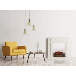 Lausanne Frame Kamingehäuse + Kamini FX Kamineinsatz 2000W MDF Klassisches Design -Küchengeräte 60002701 yy 0003 logo Klarstein Lausanne Frame Gehaeuse Kamini FX